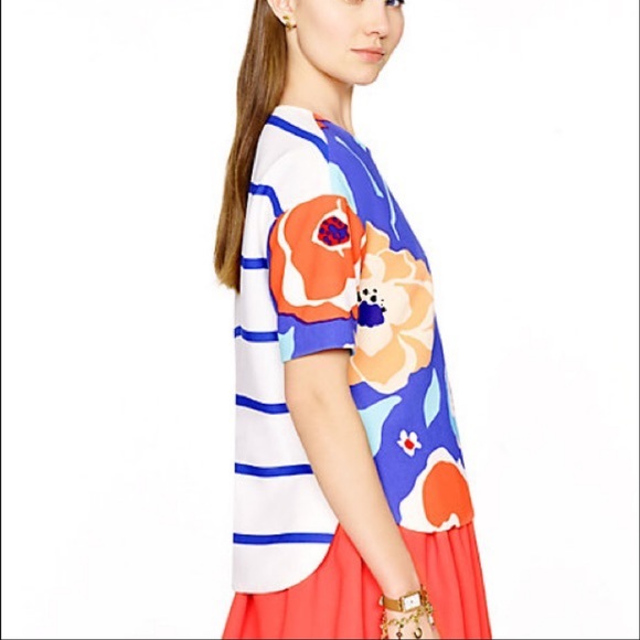 Kate Spade Ramona Floral Shirt Multicolor Size 6 - Picture 14 of 16